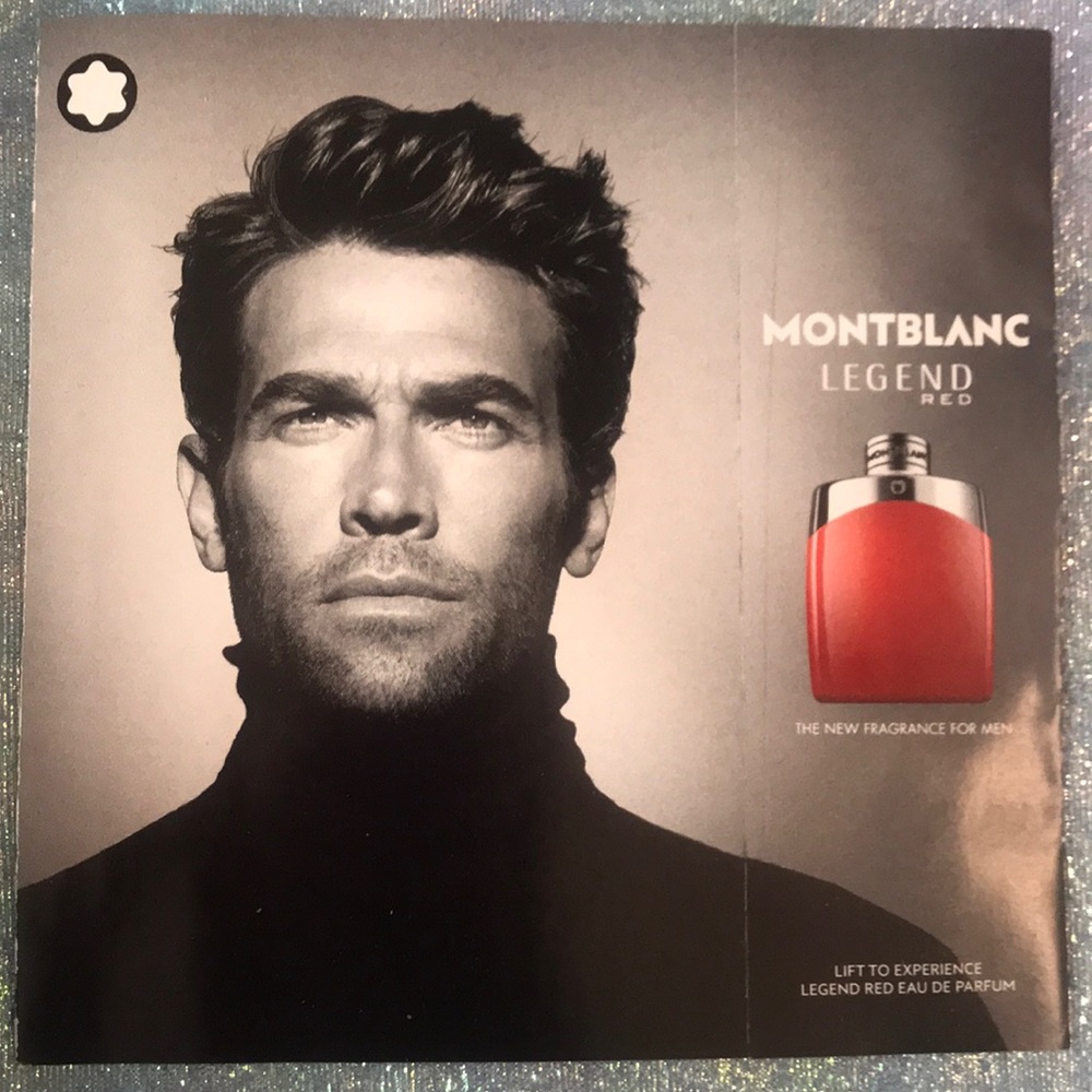 🆓 FREE W/ ANY BUNDLE Mont Blanc Legend & Legend Red Sample Card